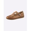 Slipper CASUAL LOOKS, Damen, Gr. 39, braun (camel), Glattleder, sportlich, Schuhe