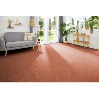 Teppichboden MY HOME "Ruth, melierte Schlinge, Made in Netherlands", orange (terrakotta), B:500cm H:4,5mm L:600cm, Kunstfaser, Teppiche, Breite 400 & 500 cm, robust, pflegeleicht, antistatisch Image