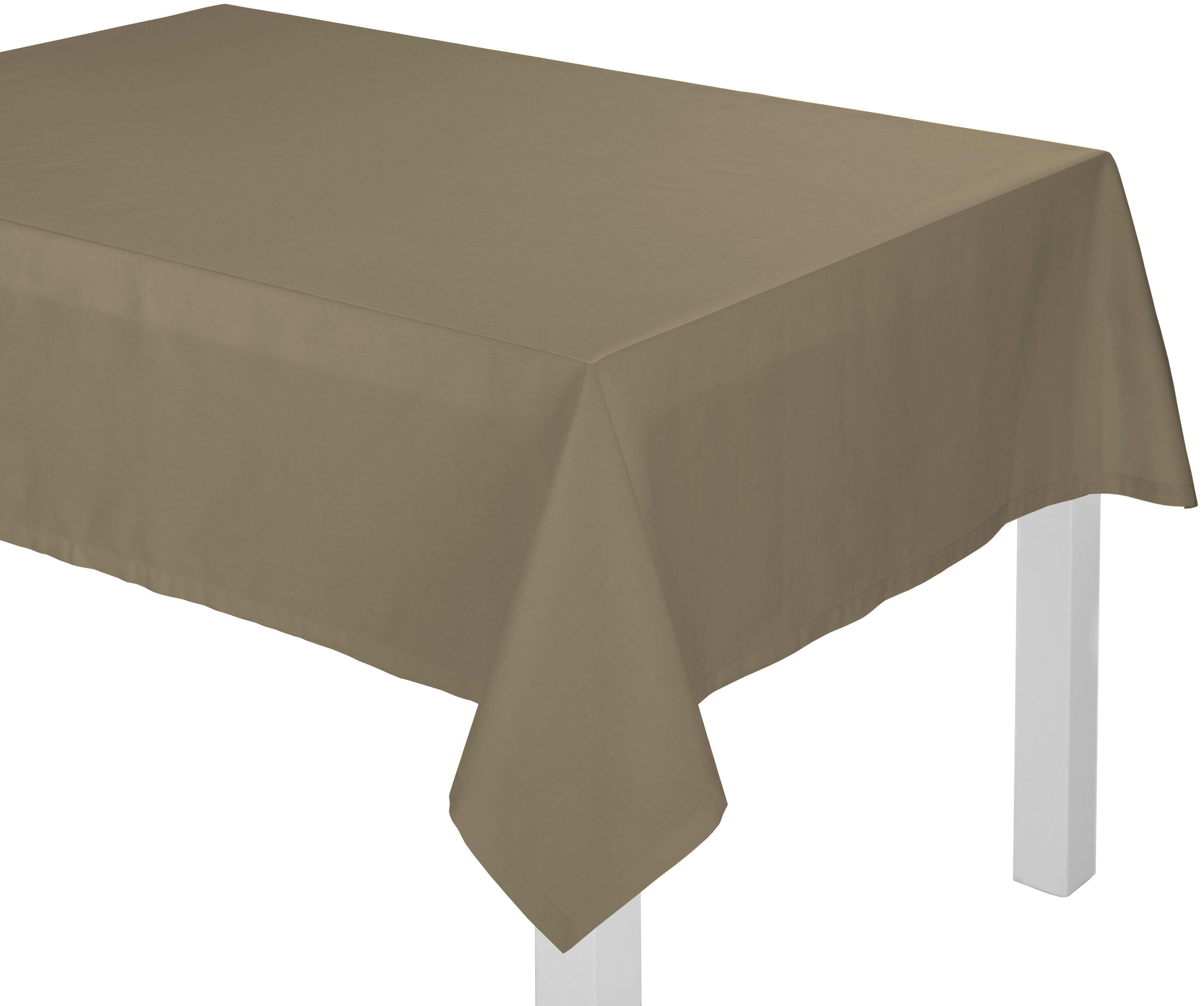 Tischdecke WIRTH "NEWBURY" Gr. 1, braun (schlamm), B:80cm L:80cm, Baumwolle, Polyester, Tischdecken, Tischdecke Image