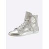Sneaker ANDREA CONTI, Damen, Gr. 36, silber (taupe, silberfarben), Leder, Glattleder, Rindsleder, modisch, Schuhe