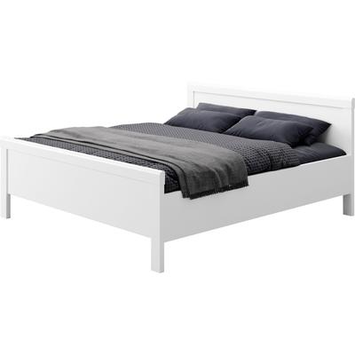 Einzelbett PRIESS "Arnsberg", weiß (lichtweiß), B:188cm L:208cm, Betten, Kinder-Einzelbett Bettgestell Jugendbett, Komfortliegehöhe
