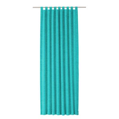 Vorhang WIRTH "Trondheim 234 g/m²" Gr. 6, blau (türkis), B:132cm H:245cm, Chenille, Polyacryl, Gardinen Image