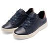 Sneaker ARA "ROM", Damen, Gr. 4,5 (37,5), bunt (dunkelblau, braun), Glattleder, Veloursleder, unifarben mit Farbeinsatz, sportlich, Schuhe, Schnürschuh, Komfortschuh in Bequemweite G (= weit)