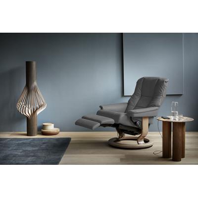 Relaxsessel STRESSLESS "Mayfair", grau (dunkelgrau dinamica), B:79cm H:101cm T:77cm, Leder BATICK: BATICK ist ein leicht korrigiertes, durchgefärbtes und genarbtes Möbelleder, bei dem die meisten Unebenheiten und Spuren in der Regel entfernt... Image