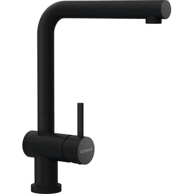 Küchenarmatur SCHOCK "Epos W", schwarz (puro), B:21,2cm H:31,5cm Ø:5,1cm, Messing, Armaturen Image
