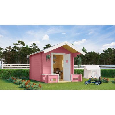Spielhaus NORDIC HOLZ "PINOCCHIO", rosa (hellrosa), B:219,4cm H:188,1cm T:270cm, Holz, Spielhäuser, BxTxH: 219x270x188 cm