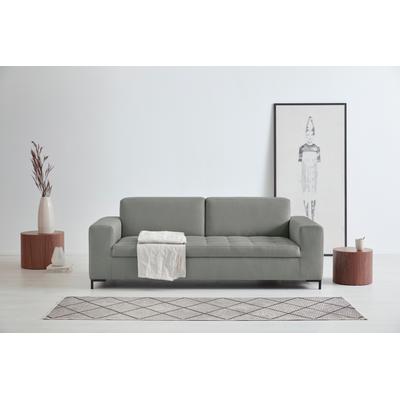 3-Sitzer OTTO PRODUCTS "Grazzo, zeitlos und elegant, moderne Sitzheftung", grau (taupe), B:218cm H:80cm T:90cm, Struktur (100% recyceltes Polyester), Luxus-Microfaser weich (100% recyceltes Polyester), Sofas, hochwertige Stoffe aus recyceltem... Image