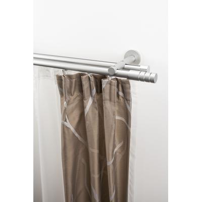 Gardinenstange GARESA "EASY", silber (silberfarben), B:65cm L:100cm Ø:20mm, Aluminium, Gardinenstangen Image