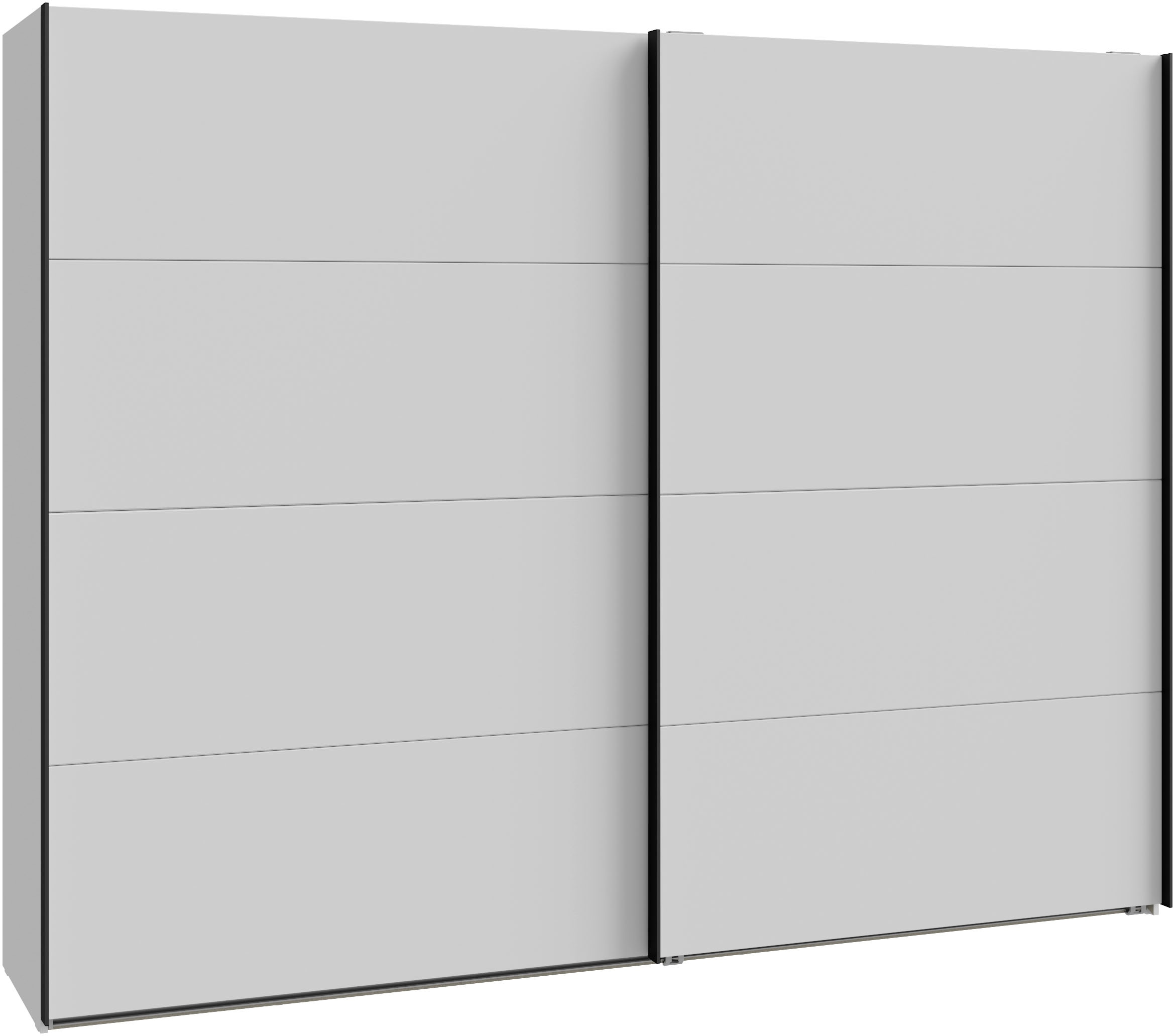 Schwebetürenschrank FORTE, grau (secret grau), B:269,8cm H:210,5cm T:62,9cm, Spanplatte, Schränke, Schwebetürenschrank, Schwebetürenschrank, Stauraum Vielzahl an Zubehör