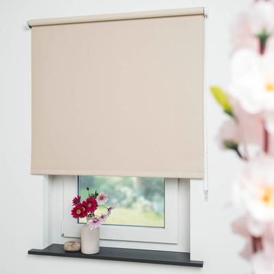 Seitenzugrollo LIEDECO "Uni" Gr. 6, beige (cream), B:122cm H:180cm, Polyester, Rollos Image