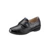 Klettschuh, Damen, Gr. 5,5, schwarz, Glattleder, Lederimitat, HALLUX SOFT BY GOLDKRONE, klassisch, Schuhe