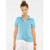 Poloshirt "Poloshirt", Damen, Gr. 34, blau (türkis), 95% Baumwolle, 5% Elasthan, B.C. BEST CONNECTIONS BY HEINE, unifarben, Kurzarm, Shirts