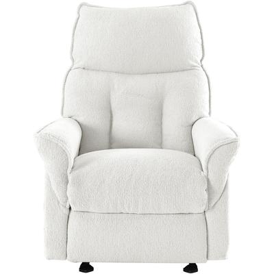 Relaxsessel LA-Z-BOY "F200", weiß (signal weiß tbg 0), Sessel, Teddyfleece TBG,motorischmit Akku, Kopfstützemanuell verstellbar, Relaxfunktion-Integrierte Fußstütze-Kopfstützenverstellung-Wippfunktion, B/H/T: 82cm x 103cm x 92cm, Teddyfleece TBG... Image