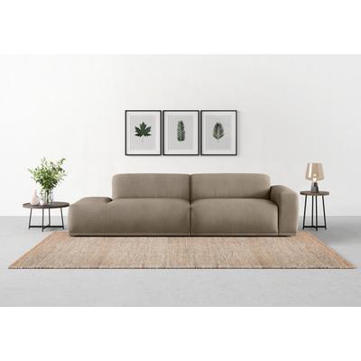 Big-Sofa TRENDMANUFAKTUR "Braga, mit hochwertigem Kaltschaum, Megasofa, in Cord erhältlich", braun (schlamm), B:277cm H:72cm T:107cm, 100% Polyester, Sofas, modernes Big-Sofa, Couch mit hohem Sitzkomfort, 277/72/107 cm (B/H/T)