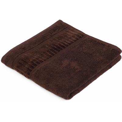 Handtuch GÖZZE "BIO Frottier", braun, B:50cm L:100cm, Walkfrottier, Obermaterial: 100% Baumwolle, Handtücher (Packung), im Set, Bio-Baumwolle, Pastell Farben, mit geschorener Bordüre Image