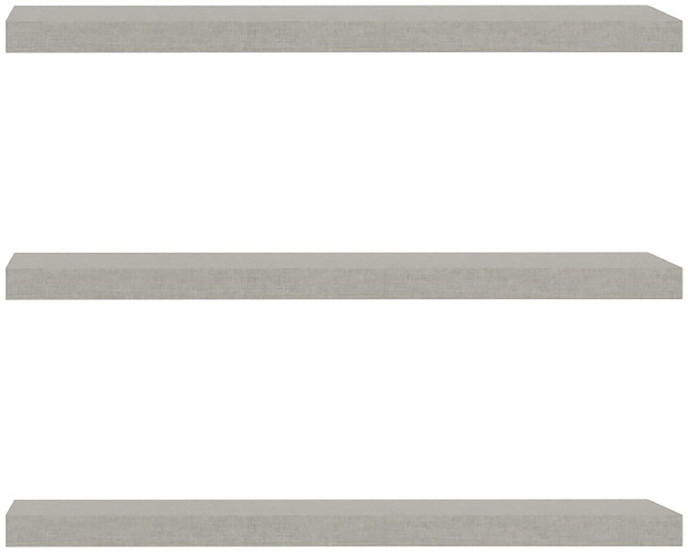 Einlegeboden FORTE, grau (grau textilnachbildung), B:47,8cm H:42cm T:2,2cm, Spanplatte, Einlegeböden, Einlegeboden, 3er Set Einlegeböden, B/H/T 47,8/42/2,2, einfache Montage