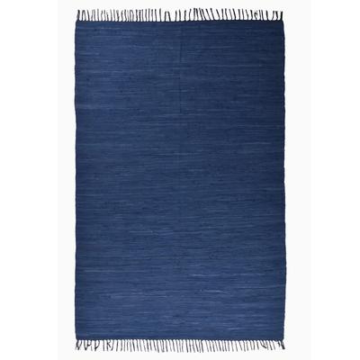 Teppich HEINE HOME Gr. 2, blau (dunkelblau), B:60cm H:5mm L:120cm, Baumwolle, Teppiche Image