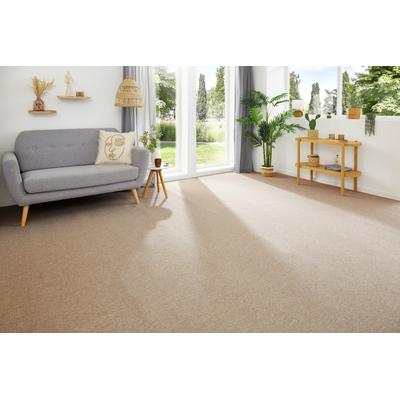 Teppichboden MY HOME "Ruth, melierte Schlinge, Made in Netherlands", beige, B:400cm H:4,5mm L:700cm, Kunstfaser, Teppiche, Breite 400 & 500 cm, robust, pflegeleicht, antistatisch Image