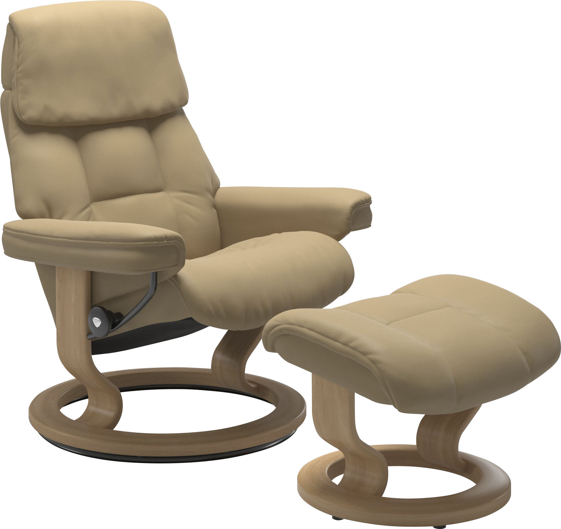 Relaxsessel STRESSLESS "Ruby", beige (sand paloma), B:79cm H:98cm T:76cm, Leder PALOMA: Paloma ist ein durchgefärbtes Semianilin-Möbelleder mit natürlicher Narbung. Es wurde mit einer leichten Oberflächenbehandlung versehen, um es beständiger zu...