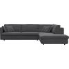 Ecksofa FLEXLUX "Lovane, elegant und zeitlos, bequem, L-Form", grau (dervit grau), B:328cm H:84cm T:272cm, 100% Polyester, Sofas, Weich & anschmiegsam, große Sitztiefe auf Kaltschaum, Dekokissen inkl.