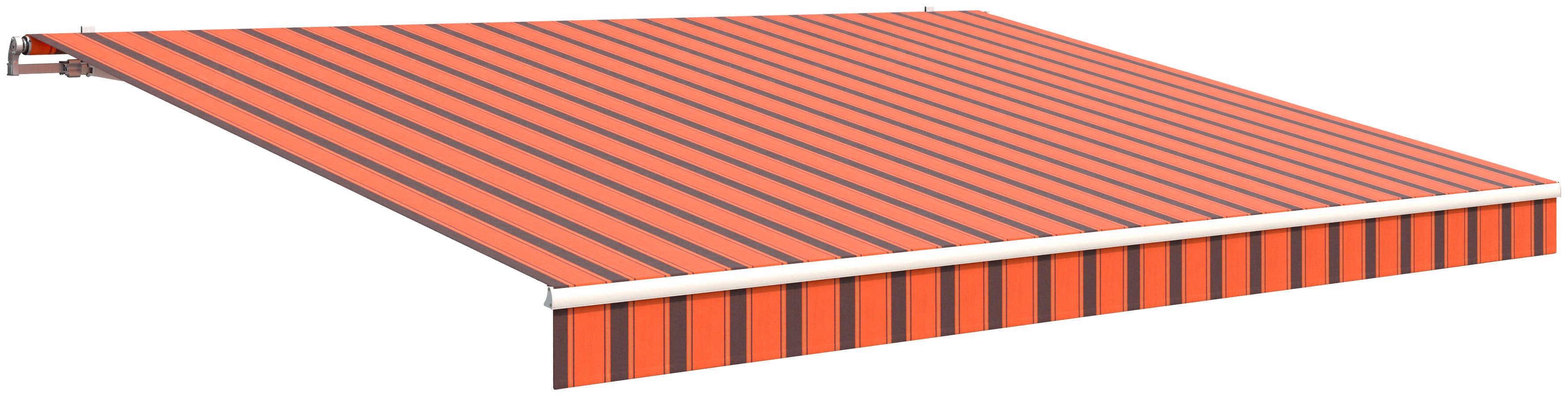 Gelenkarmmarkise WISMAR "Classic", orange (orange, braun), B:550cm H:25cm, Polyacryl, Markisen Image