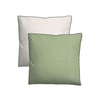 Kissenbezug BIBERNA Gr. 1, grün (pistazie), B:80cm L:80cm, Baumwolle, 100% Baumwolle, Kissenbezüge Image