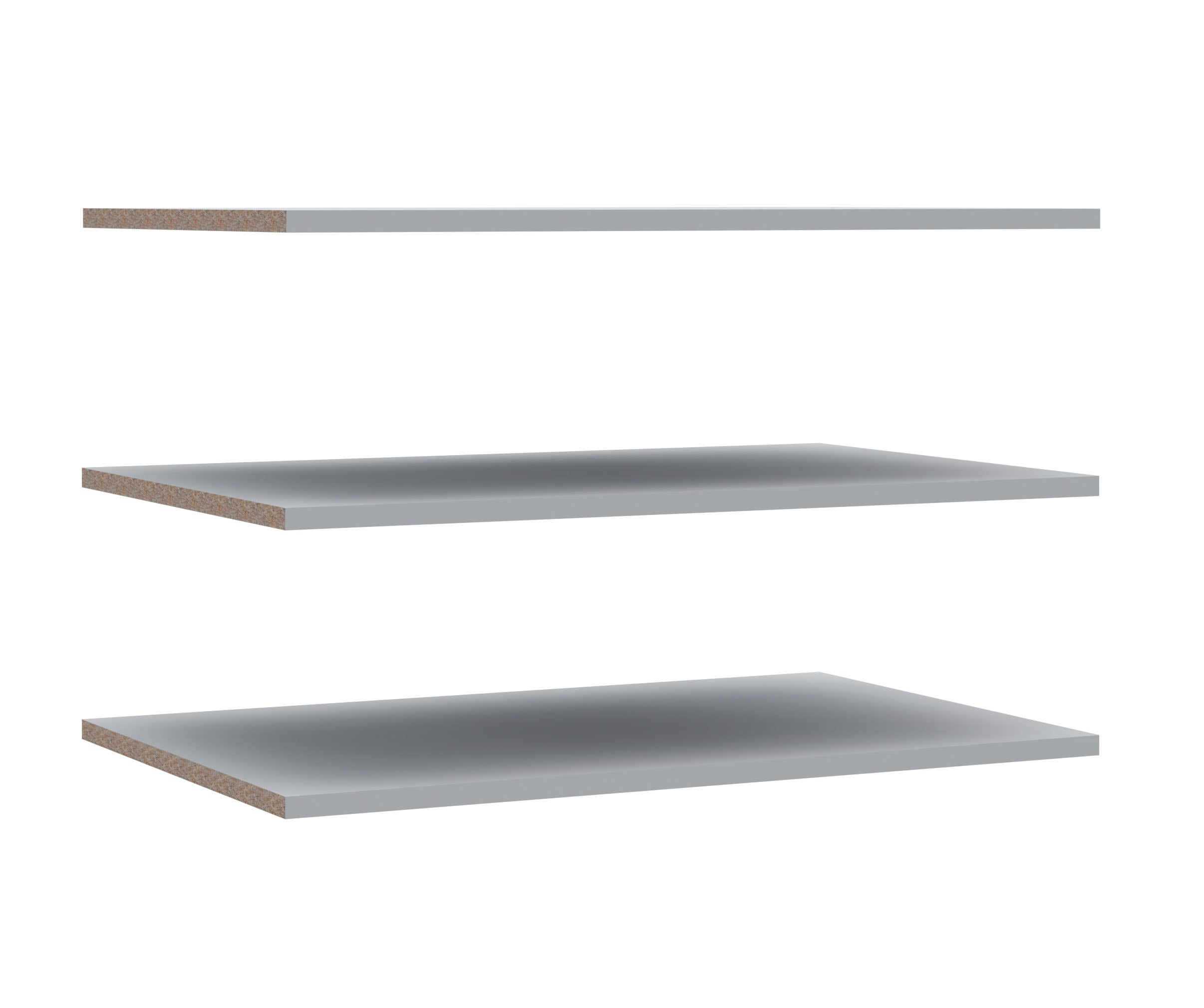 Einlegeboden FORTE, grau, B:57,7cm H:32cm T:1,5cm, FSC-zertifizierter Holzwerkstoff, Einlegeböden, 3-er Set, Breite 57,7 cm