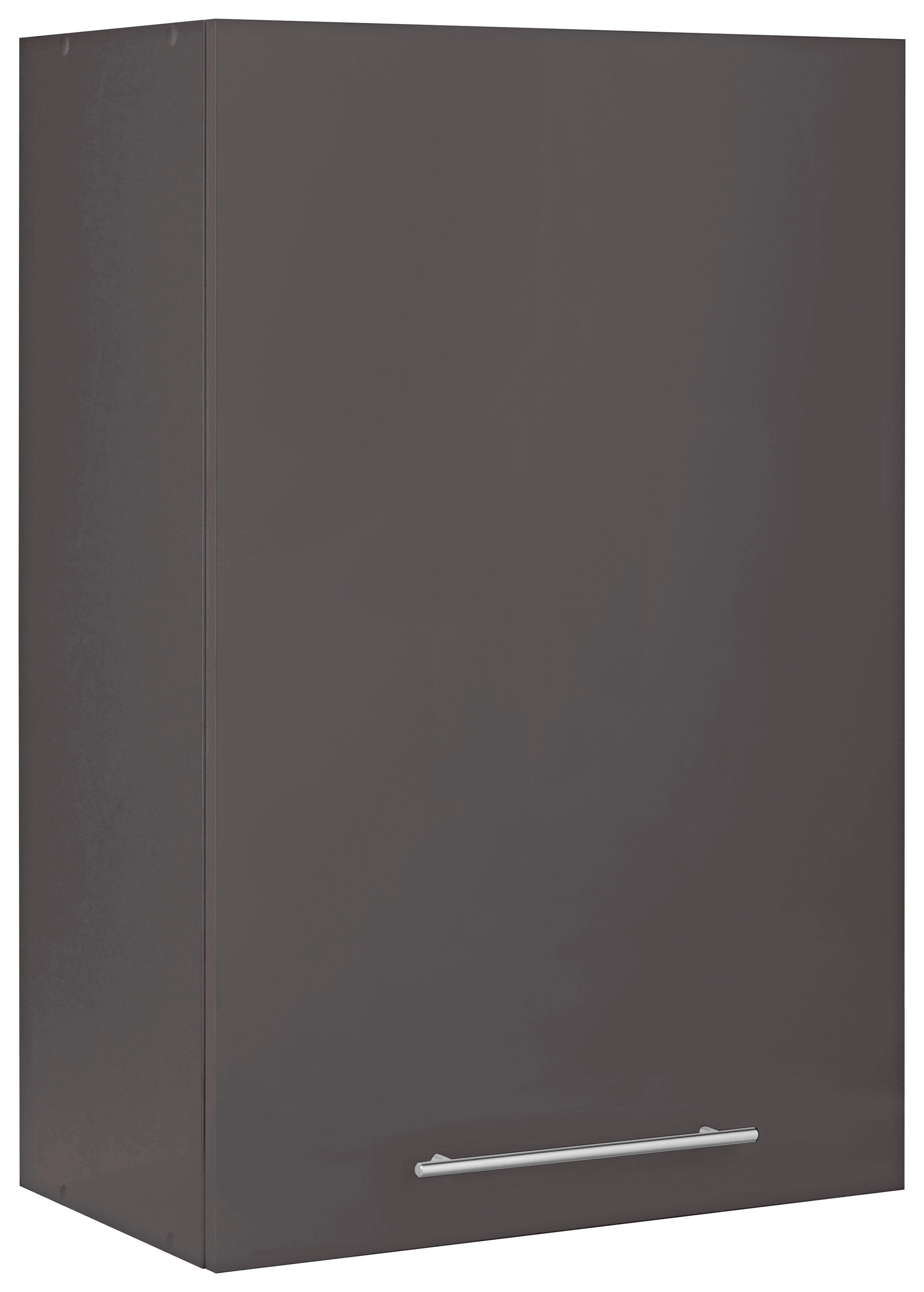 Hängeschrank WIHO KÜCHEN "Flexi2", grau (front und korpus: anthrazit), B:60cm H:90cm T:35cm, Schränke, Breite 60 cm Image
