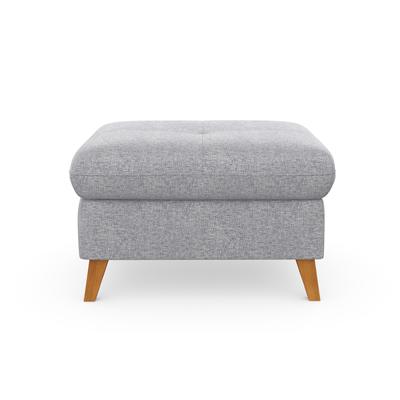 Stauraumhocker SIT & MORE "Göteborg", silber, B:76cm H:47cm T:63cm, Hocker, mit Federkern Image