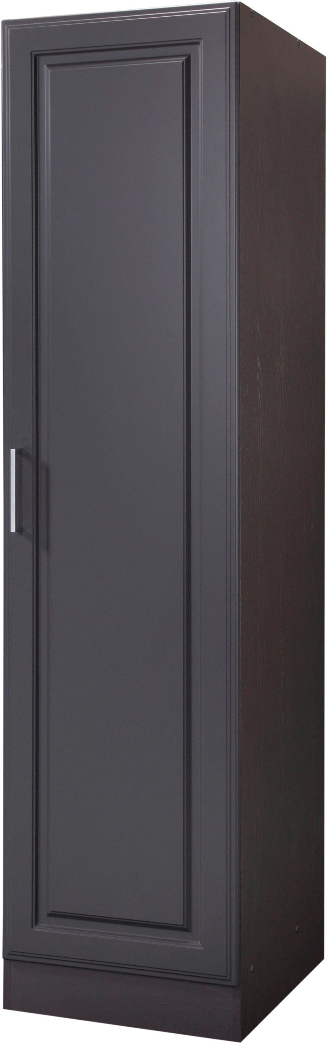 Vorratsschrank KOCHSTATION "KS-Stockholm", grau (matt grau), B:50cm H:200cm T:60cm, MDF, Schränke, Breite 50 cm, mit 8 Einlegeböden