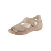 Sandale WALDLÄUFER, Damen, Gr. 5, grau (taupe), Nubukleder, klassisch, Schuhe Sandale