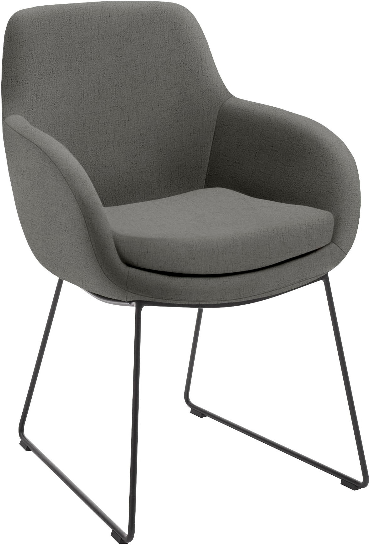 Esszimmerstuhl MUSTERRING "Tavia", grün (kiwi, eisen schwarz), B:62cm H:86cm T:66cm, Stühle, Esszimmerstuhl