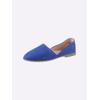 Slipper HEINE, Damen, Gr. 40, blau (royalblau), Textil, modisch, Schuhe