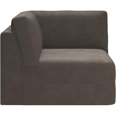 Sofa-Eckelement RAUM.ID "Innovid", grau (fango), B:105cm H:87cm T:105cm, 100% Polyester, Polsterelemente, Modernes Modul-Polsterprogramm Image