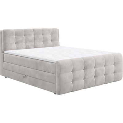 Boxspringbett COTTA "Fort mit Bettkasten, inkl. Topper", beige (natur), B:181cm L:228cm, 100% POLYESTER (PES), Komplettbetten, erhältlich in verschiedenen Breiten (160cm, 180cm & 200cm), Topseller Image