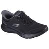 Slip-On Sneaker SKECHERS "Flex Appeal 5.0 - Easy Breezy", Damen, Gr. 40, schwarz, Textil, unifarben, sportlich, Schuhe, Sportschuh, Freizeitschuh mit Skechers Hands Free Slip-ins