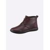 Stiefelette WALDLÄUFER, Damen, Gr. 5, rot (dunkelrot), Glattleder, Rindsleder, Basic, Schuhe