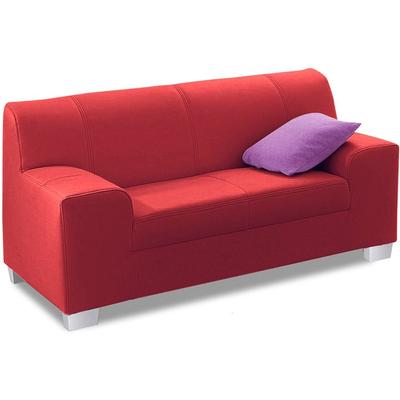 2-Sitzer DOMO COLLECTION "Amando zeitlos und modern, komfortabel", rot, B:142cm H:74cm T:79cm, Microfaser PRIMABELLE (100% Polyester), Kunstleder SOFTLUX, Struktur( 90% Polyester, 10% Polyacryl), NaturLEDER ( echtes Rindsleder, Sofas, in vielen... Image