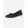 Slipper ANDREA CONTI, Damen, Gr. 41, blau (marine), Leder, Rindsleder, Veloursleder, modisch, Schuhe