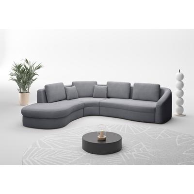 Ecksofa SIT & MORE "Jazz L-Form", grau (stone), B:303cm H:88cm T:274cm, 100% Polyester, Sofas, In weiteren Größen erhältlich Image