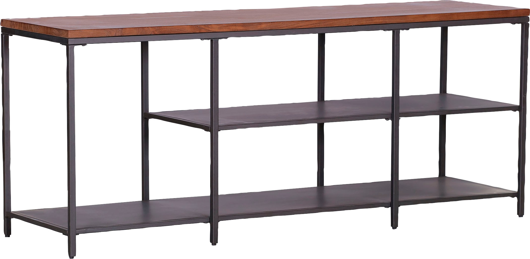 Lowboard GUTMANN FACTORY "Mick", schwarz, B:170cm H:70cm T:50cm, Massivholz, Metall, Sideboards, Lowboard, Kommode in Vintage Optik