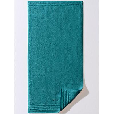 Handtuch VOSSEN Gr. 4, blau (petrol), B:16cm L:22cm, Walkfrottee, 100% Baumwolle, Handtücher (Packung) Image