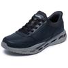 Slip-On Sneaker SKECHERS "ARCH FIT ORVAN", Herren, Gr. 45, schwarz, Leder, Lederimitat, casual, Schuhe, Schnürschuh, Trainingsschuh mit Glide Step