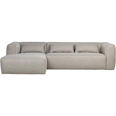 Ecksofa WOOOD "Bean", grau (hellgrau), B:305cm H:73cm T:175cm, Sofas, mit Ottomane, inklusive Kissen, Breite 305 cm Image