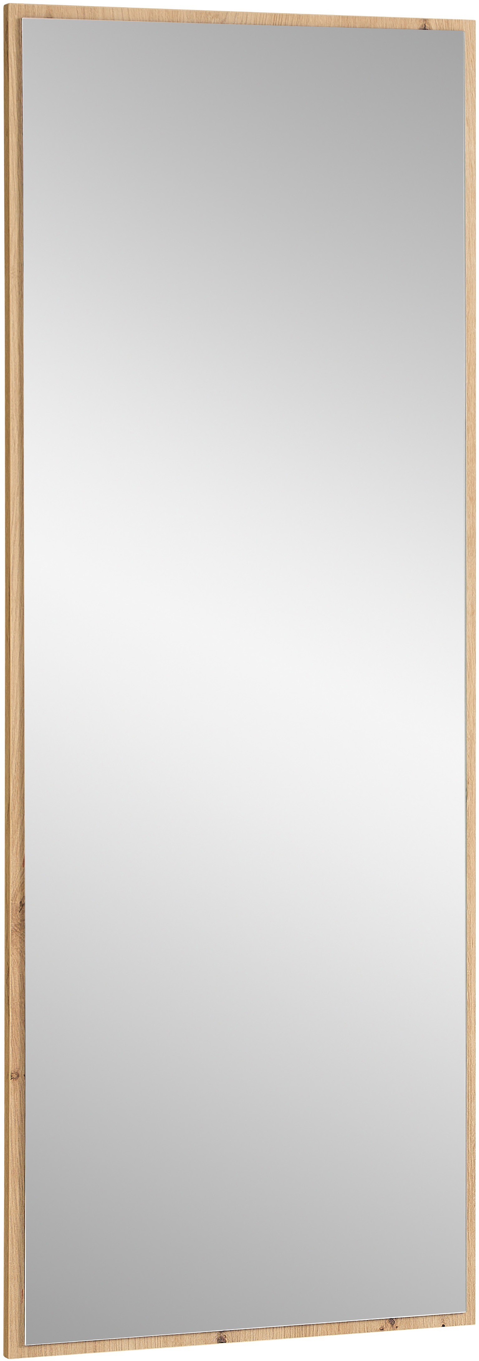 Garderobenspiegel INNOSTYLE "BARI Wandspiegel", braun (artisan eiche), B:44cm H:117cm T:2cm, Holzwerkstoff, Mitteldichte Faserplatte (MDF), glasspiegel, Spiegel, Garderobenspiegel, Spiegelfläche 44 x 117 cm