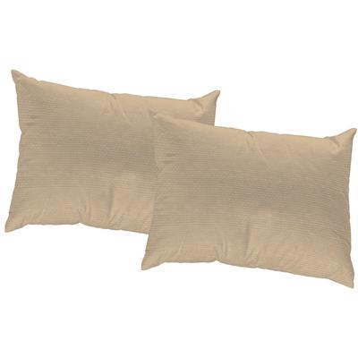 Dekokissen WIRTH "FIONA" Gr. 1, beige (beige, unifarben), B:40cm L:40cm, Polyester, Kunstfaser, Dekokissen_Sitzkissen_Kissenhüllen, Kissenhülle ohne Füllung, 2 Stück Image
