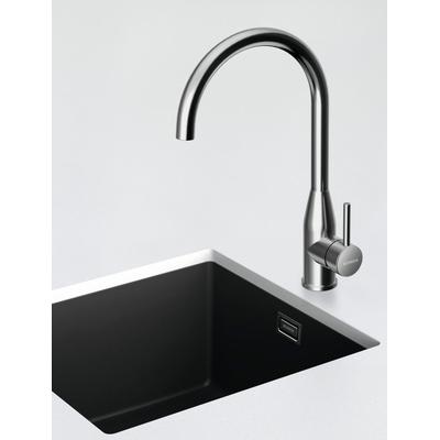 Küchenarmatur SCHOCK "Kavus", silber (edelstahl massiv), B:21cm H:38cm Ø:5,1cm, Edelstahl, Armaturen Image