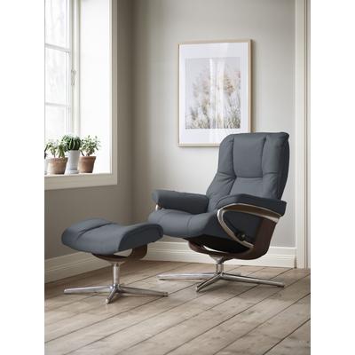 Relaxsessel STRESSLESS "Mayfair", blau (atlantic blau batick), B:83cm H:102cm T:74cm, Leder BATICK: BATICK ist ein leicht korrigiertes, durchgefärbtes und genarbtes Möbelleder, bei dem die meisten Unebenheiten und Spuren in der Regel entfernt... Image