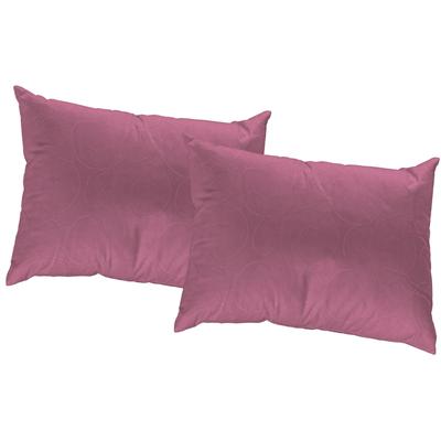 Dekokissen WIRTH Gr. 3, lila (violett, unifarben), B:40cm L:60cm, Kunstfaser, Dekokissen_Sitzkissen_Kissenhüllen, Kissenhülle ohne Füllung, 2 Stück Image