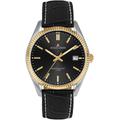 Quarzuhr JACQUES LEMANS "Derby", schwarz (goldfarben), Armbanduhren, Damen, Armbanduhr, Herrenuhr, Damenuhr, Lederarmband, Datum